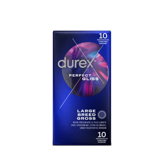 [103244] Préservatifs Perfect Gliss 10 pieces Large Durex