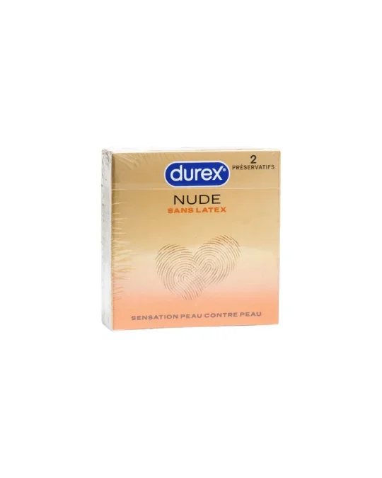 [150804] Preservatifs nude sans latex 2 Pieces Durex