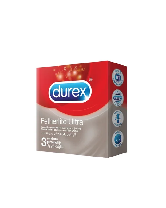 [148703] Preservatifs Fetherlite Ultra 3 pièces Durex