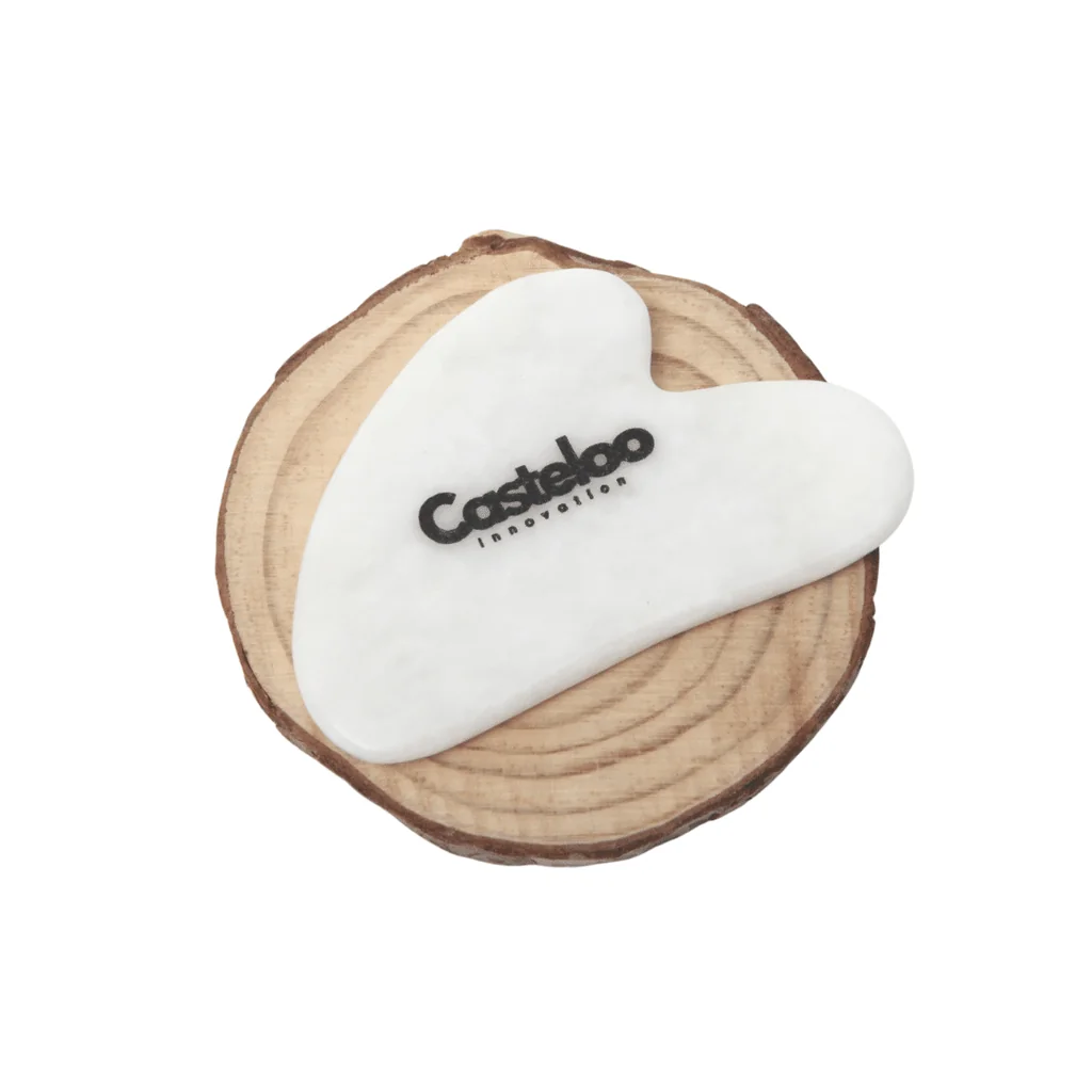 [148074] Gua Sha Pierre de Jade blanc Casteloo