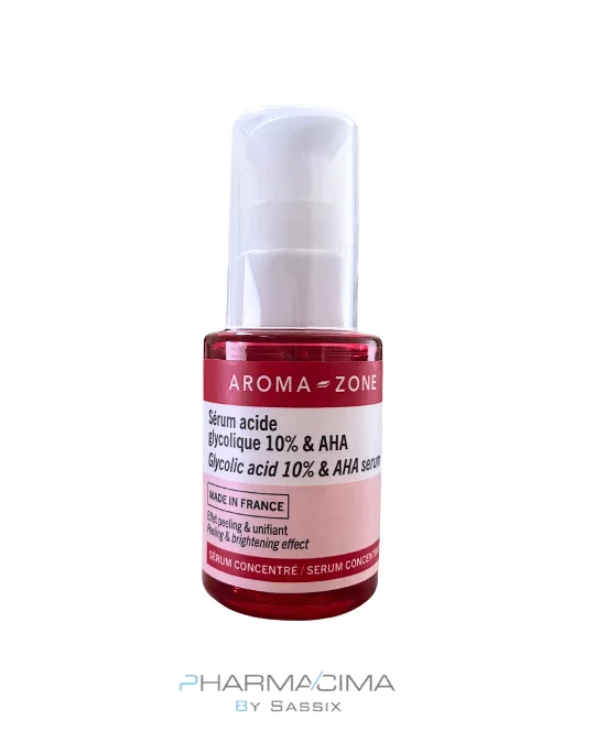 [140668] Sérum Acide glycolique 10% et AHA 30ml Aroma Zone